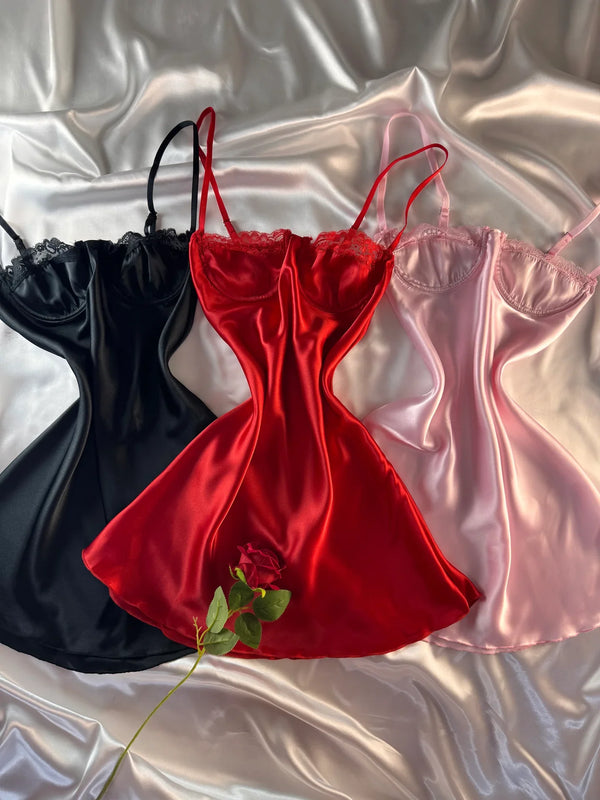 3-Piece Black Embroidered Corset Dress Set by The Lilith Noir