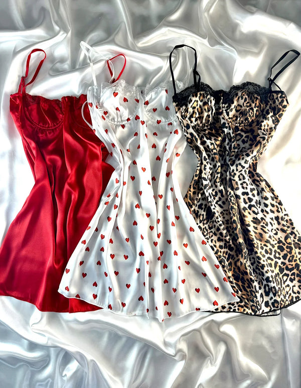 3-Piece Red Lace Corset Fantasy Dress Set by The Lilith Noir