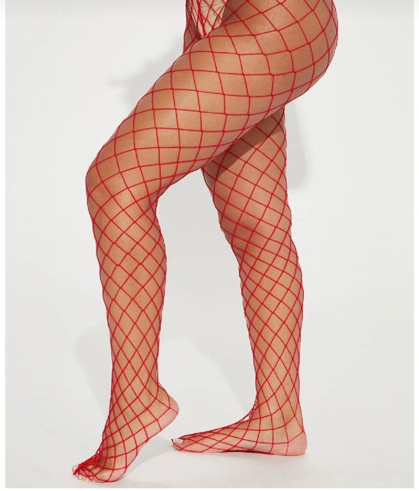 Red Sheer Bodystocking — Premium Line - alternate view