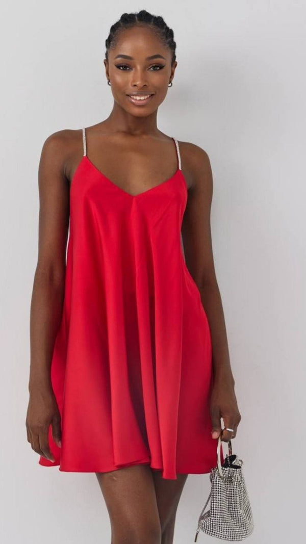 Red Lace Diamond Babydoll by The Lilith Noir