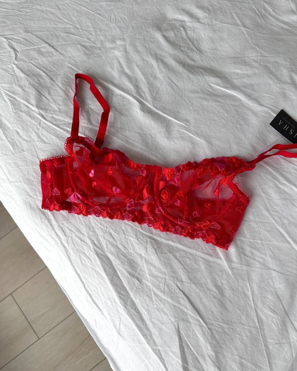 Red Lace Bra Set — The Lilith Noir by The Lilith Noir