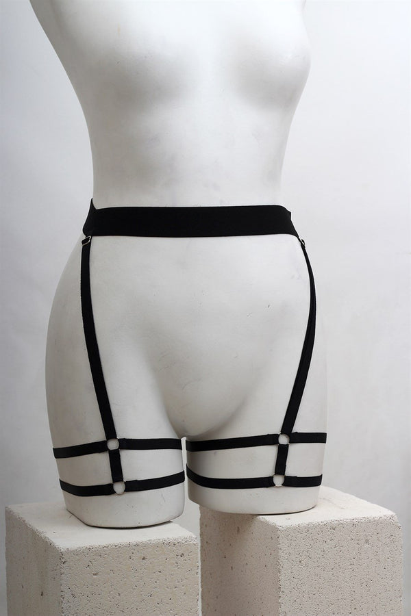 Black Garter Belt Set — The Lilith Noir - alternate view