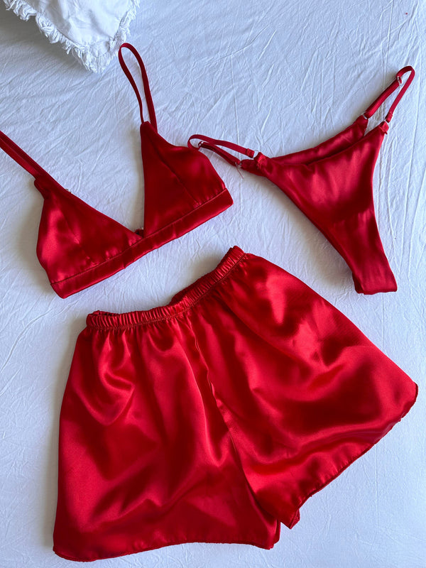 Red Mia Bridal Gift Lingerie Set - alternate view