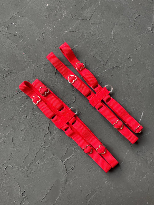 Red Love Harness Leg Accessory by The Lilith Noir