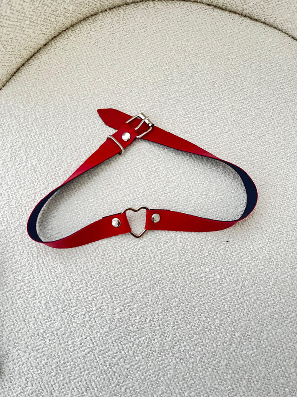 Heart Choker Lingerie Accessory - alternate view