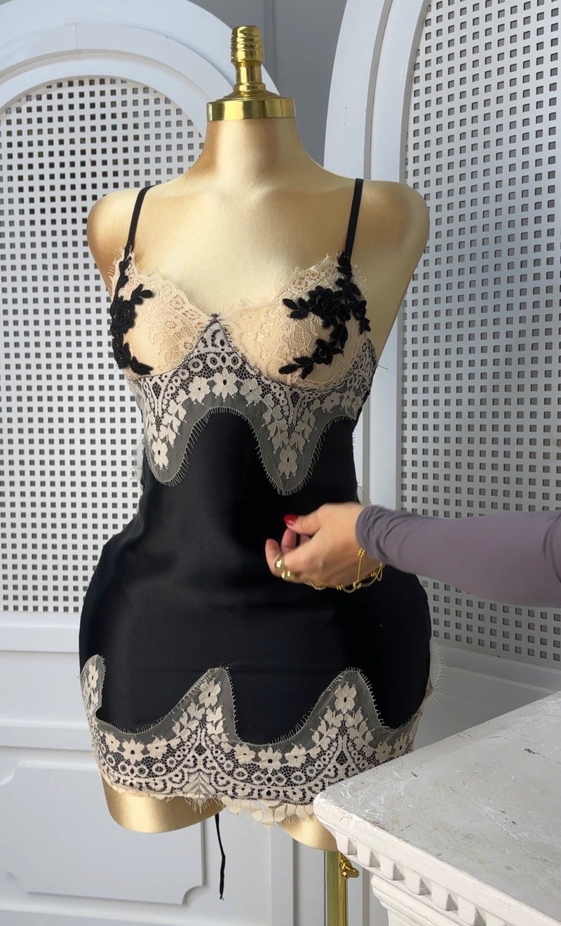 Black Luxury Lace Babydoll by The Lilith Noir
