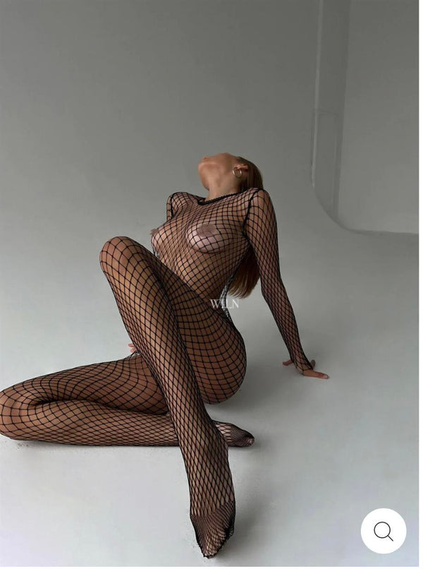 Full Body Fillet Stocking - The Lilith Noir