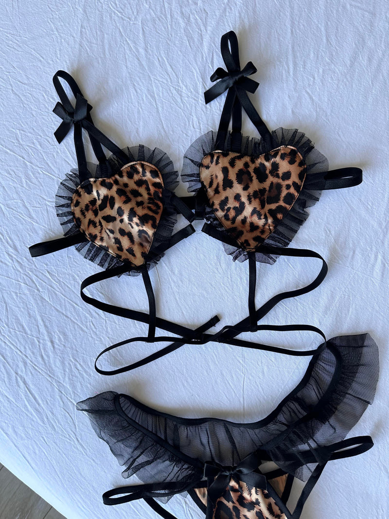 Leo Heart Fantasy Lingerie Set by The Lilith Noir